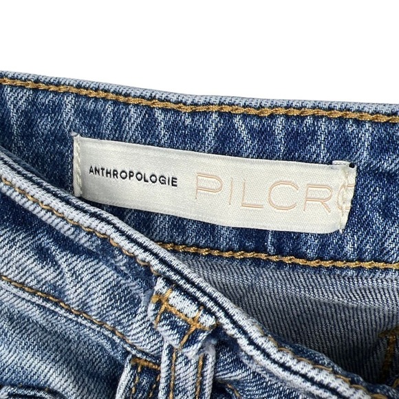 Pilcro Bermuda Jean Shorts Size 25 - Picture 3 of 6